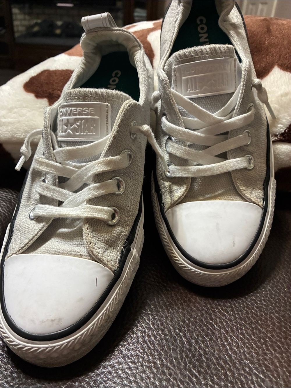 Converse Kids White Low Top Canvas Sneakers
